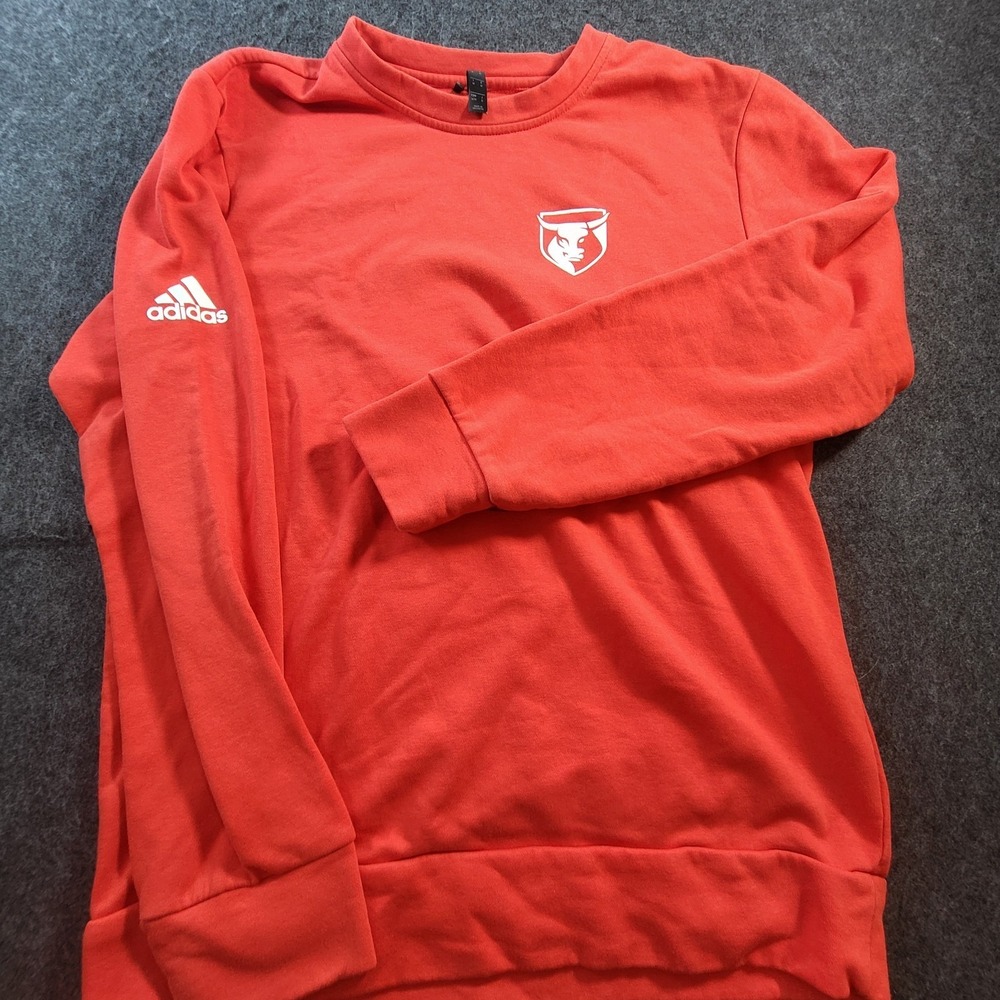 Bulls Adidas Soccer Club Pullover Crewneck Sweatshirt Red Men's Medium